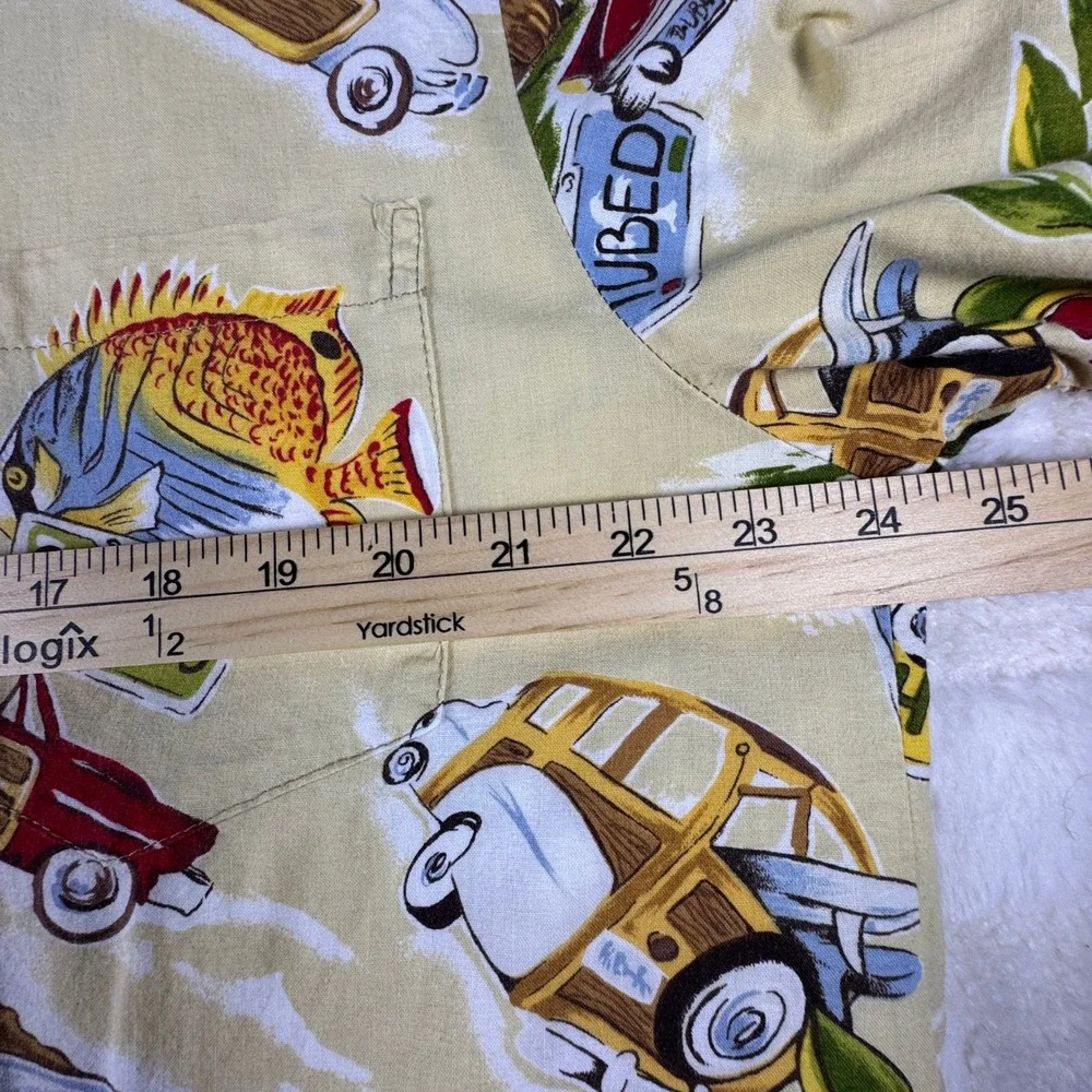 Kalaheo Hawaiian Shirt Mens L Aloha Surfboard Tiki Woodie Car‎ Vacation